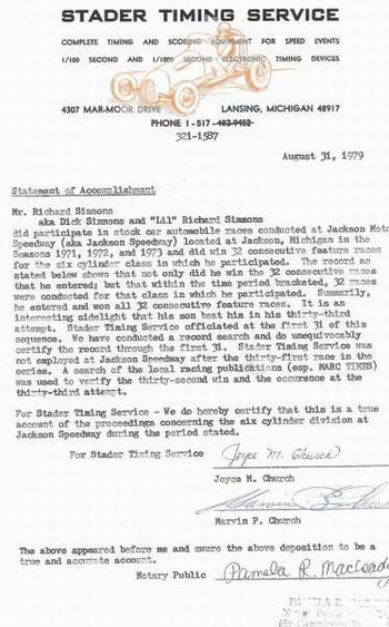 Jackson Motor Speedway - From Rl Simmons (newer photo)